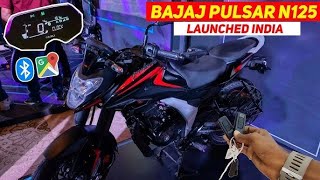 Bajaj Pulsar N125  Launch with new features and new look  Full review with details [upl. by Malin]