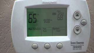 How to set the hold on your thermostat  Livermore heating and air company [upl. by Itirp]