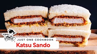 How to Make Katsu Sando Recipe カツサンドの作り方 レシピ [upl. by Iniretake460]