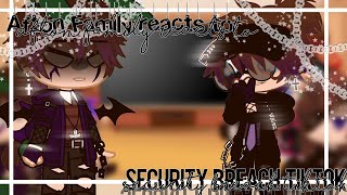 Afton family reacts to Security Breach TikTokGacha clubPart2Enjoy [upl. by Lupien]