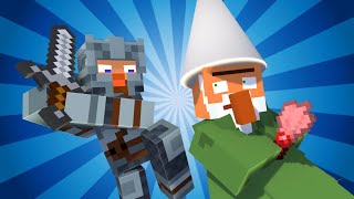 Gnomes VS Knights in Minecraft Minecraft Animation [upl. by Marfe367]