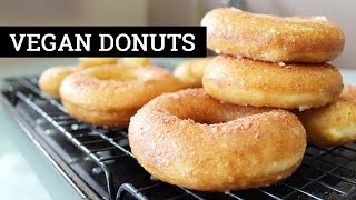 How To Make Vegan Donuts Glazed Fried Yeast Doughnuts  Marys Test Kitchen [upl. by Kerrie]