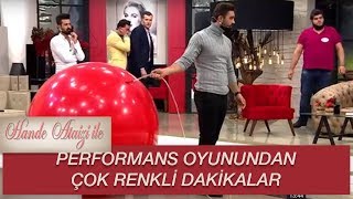 Hande Ataizi ile Yarışalım  PERFORMANS OYUNUNDAN ÇOK RENKLİ DAKİKALAR [upl. by Jarl]