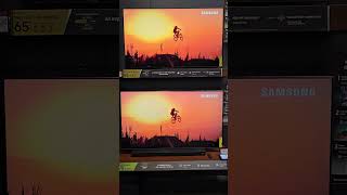 Samsung QN90D Neo QLED vs Q80D QLED TVs Instore Comparison samsungqledtv shorts [upl. by Hospers]