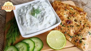 Tzatziki Sauce  How to Make Turkish Greek Yogurt Tzatziki Sauce  Turkish Cacik [upl. by Ititrefen]