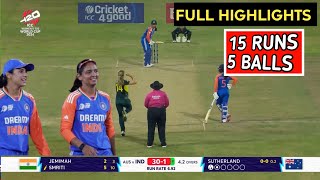 INDW vs AUSW T20 World Cup 2024 Match HighlightsIndia vs Australia Womens T20 WC Highlights [upl. by Herminia]