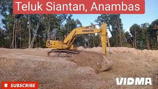 2 Excavator saling kerja sama untuk percepatan proyek raksasa di Anambas [upl. by Edmead909]