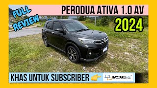 Full Review Perodua Ativa 10 AV 2024 [upl. by Kind]