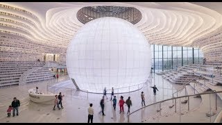 Tianjin Binhai Library  MVRDV  Tianjin Urban Planning and Design Institute 4K [upl. by Teiluj]