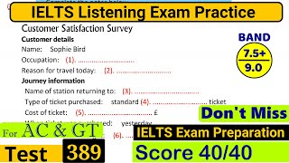 IELTS Listening Practice Test 2024 with Answers Real Exam  389 [upl. by Kapor]