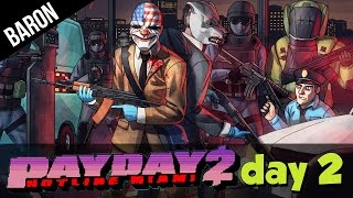 Payday 2 Hotline Miami Gameplay  Heist Day 2 Payday 2 Hotline Miami DLC [upl. by Olvan]