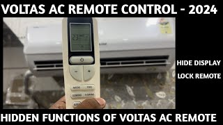 Voltas Ac Remote Control Operation 2024 How to use Remote of Voltas Ac [upl. by Zigrang378]