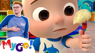 The Lunch Song  CoComelon Nursery Rhymes amp Kids Songs  MyGo Sign Language For Kids [upl. by Ehcsrop]