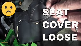 RESTORING 2004 COPART SLK 320 FLOOD CAR  PART 43 REINSTALLING LOOSE DRIVERS SEAT COVER [upl. by Schou219]