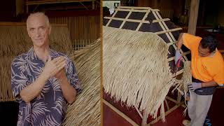 Tiki Hut Thatch Roof Install [upl. by Stier393]