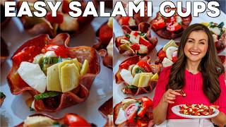 Easy Salami Cups The Ultimate Party Appetizer [upl. by Nathanael]