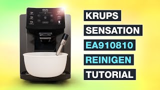 Krups Sensation Kaffeevollautomat reinigen  Reinigung mit Tablette  Tutorial  Testventure [upl. by Ahsiad]