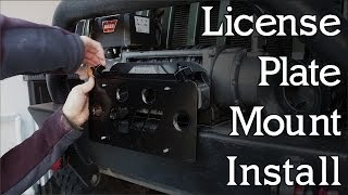 Warrior Hawse License Plate Mount Install [upl. by Htaek]