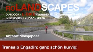 Abfahrt vom Malojapass mit EBike in 4K [upl. by Rannug]