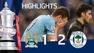 MANCHESTER CITY VS WIGAN ATHLETIC 12 Official goals and highlights FA Cup Sixth Round HD [upl. by Aicac491]