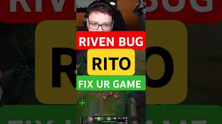 RIVEN BACKWARDS Q BUG leagueoflegends riven bug glitch riotfixgame clips fyp rivenmain [upl. by Iover]