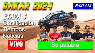 Acción intensa en el Dakar 2024  Etapa 6 MARATÓN transmitida en vivo [upl. by Trab837]