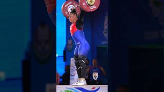 Solfrid Koanda 87kg 🇳🇴 123kg  271lbs Snatch 2024 World Cup weightlifting snatch [upl. by Htebyram]