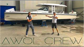 CLEANING A SUPERYACHTS CHASEBOAT Captains Vlog 135 [upl. by Osnofla]