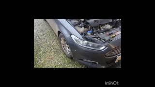 Headlight bulb replacement 2017 Ford MondeoFusion with removing front bumper [upl. by Aliam]