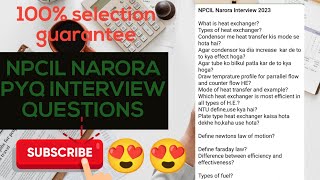 NPCIL NARORA PYQ MECHANICAL QUESTIONS [upl. by Jennica]