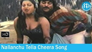 Donga Mogudu Movie Songs  Nallanchu Tella Cheera Song  Chiranjeevi  Bhanupriya  Madhavi [upl. by Ab]