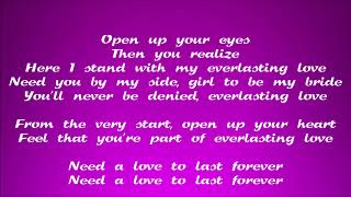 The Love Affair  Everlasting Love Lyric Video [upl. by Homovec]