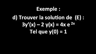 résolution dune éq différentielle du 1er ordre avec une condition initiale [upl. by Woodall]