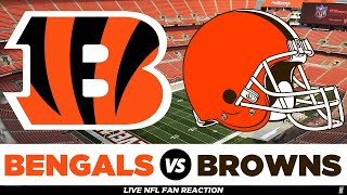 Cincinnati Bengals vs Cleveland Browns LIVE NFL Scoreboard PlayByPlay Highlights Reaction [upl. by Zurek680]