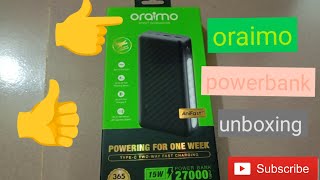 Oraimo powerbank unboxingunboxing [upl. by Cort236]