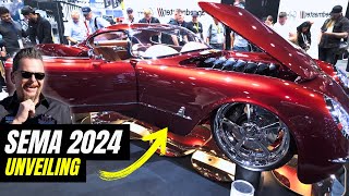 Dave Kindig Reveals RIDLER WINNING Twelveair Custom 1953 Corvette Concept at SEMA 2024 [upl. by Dorthea550]