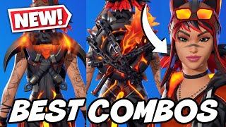 BEST COMBOS FOR NEW MAGMATIC RENEGADE LYNX SKIN  Fortnite [upl. by Gnilrac417]