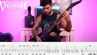 Bullet For My Valentine One Good Reason Why TABS Guitar Cover with On Screen Tabs  33 [upl. by Nattie336]