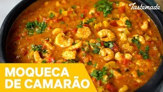 RECEITA RÁPIDA DE MOQUECA DE CAMARÃO [upl. by Anyaj]