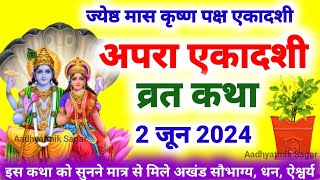 Ekadashi Vrat Katha  एकादशी व्रत कथा  Apara Ekadashi Vrat Ki Katha  Apara Ekadashi 2024 [upl. by Thais]