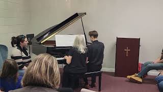 Connor Bullough amp Renae Ferrin  Nov 2024 Piano Recital  Coral Sunrise  Naoko Ikeda [upl. by Valma]