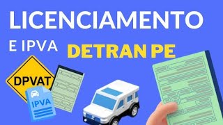 IPVA Detran PE  Como gerar o BOLETO DE LICENCIAMENTO [upl. by Esilahs]