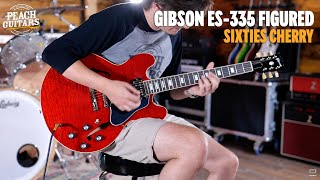 No TalkingJust Tones  Gibson ES335 Figured Sixties Cherry  213120325 [upl. by Enneite359]