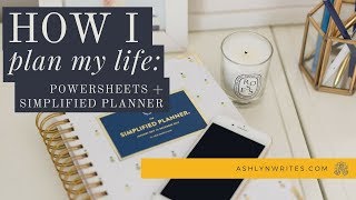 How I Plan My Life with the Simplified Planner amp Powersheets [upl. by Dlopoel]