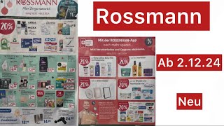 ROSSMANN Werbung Prospekt Gültig von 21224​⁠Werbungde [upl. by Liagibba1]