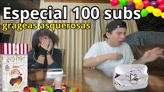 Especial 100 subs  grageas asquerosas con Cohirk [upl. by Aviva550]