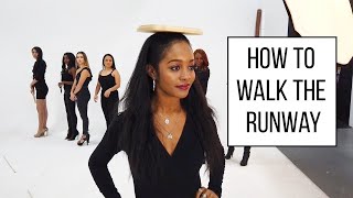 How To Walk The Runway Like A Model  Modeling Course  Part 1 [upl. by Marl]