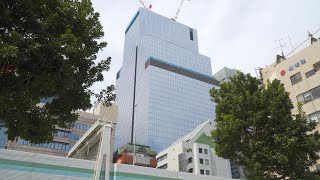 【BLUE FRONT SHIBAURA（ブルーフロント芝浦）】芝浦一丁目計画新築工事（東芝ビルディング建替）の建設状況（2024年4月13日） [upl. by Iek462]