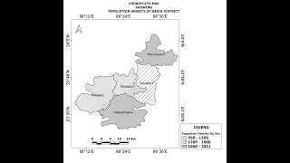 Choropleth Map using QGIS 334 software with Georeferencing page layout and digitization process [upl. by Nikkie]