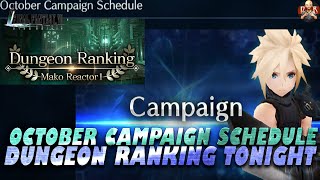 FF7 Ever Crisis  October Campaign schedule is HERE Review each weeks bonuses SEE DESCRIPTION [upl. by Okoy391]